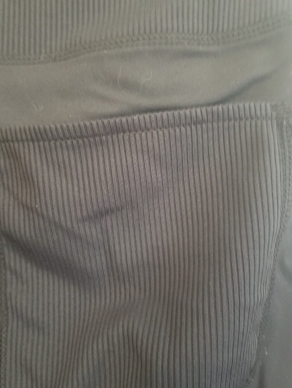 FootJoy FJ Black Athletic Leggings Women's Medium Ribbed High Rise Golf Activewe - Picture 3 of 6